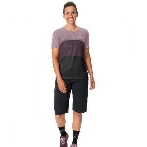 MOAB VI MTB Radtrikot Damen kurzarm schwarz/flieder (lilac dusk) MOAB VI MTB Radtrikot Damen kurzarm schwarz/flieder (lilac dusk)
