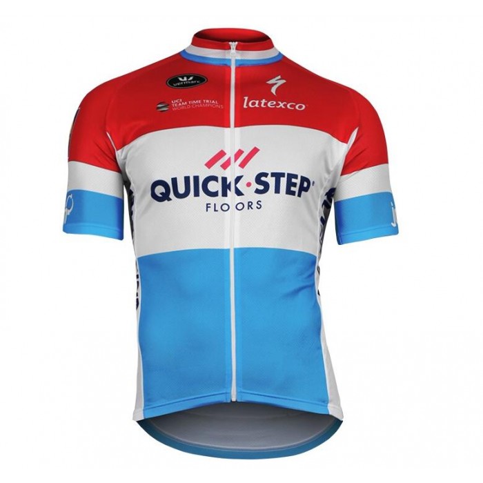 2017-2018 QUICK-STEP FLOORS Champion von Luxemburg Radtrikot Kurzarm Radtrikot Kaufen 2017-2018 QUICK-STEP FLOORS Champion von Luxemburg Radtrikot Kurzarm Radtrikot Kaufen