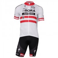 2017-2018 Bora Hansgrohe Österreichischer Meister Fahrradbekleidung Radtrikot Satz Kurzarm+Kurz Radtrikot Kaufen