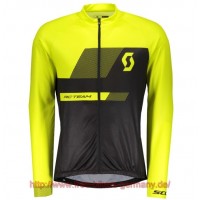 2018 Scott RC TEAM 10 sulphur gelb Fahrradtrikot Langarm Radtrikot Kaufen