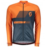 2018 Scott RC TEAM 10 mandarin orange Fahrradtrikot Langarm Radtrikot Kaufen