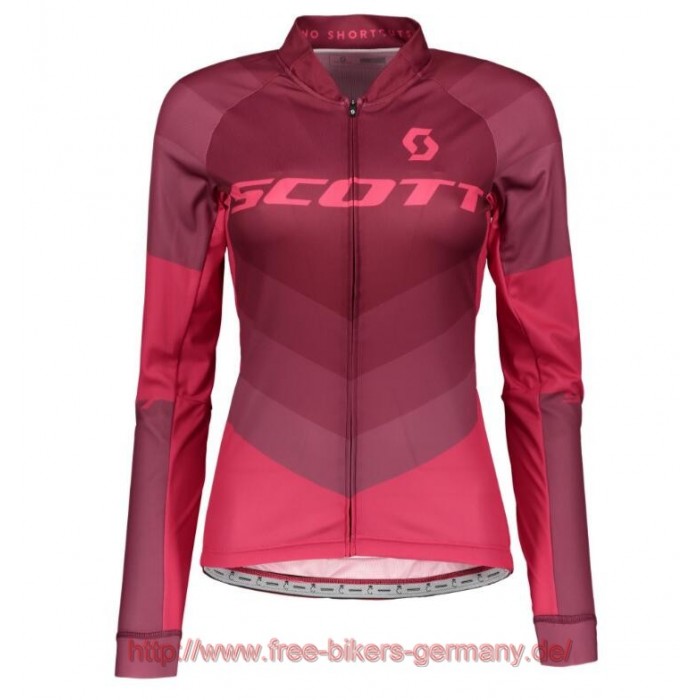 2018 Scott RC PRO tibetan rot Damen Fahrradtrikot Langarm Radtrikot Kaufen