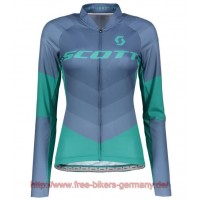 2018 Scott RC PRO ensign blau Damen Fahrradtrikot Langarm Radtrikot Kaufen