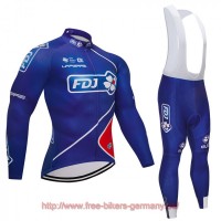 2018 FDJ Fahrradbekleidung Radtrikot Satz Langarm und Lange Tr Radtrikot Kaufen