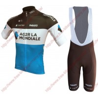 Radsport Ag2r La Mondiale 2018 Team Radbekleidung Satz Trikot Kurzarm+Trägerh Radtrikot Kaufen