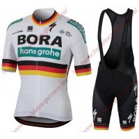 Radsport BORA-hansgrohe German champions 2018 Radbekleidung Satz Trikot Kurzarm+Trägerh Radtrikot Kaufen