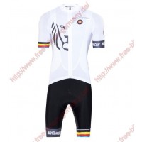 Radsport Bioracer Van Vlaanderen Weiß schwarz 2018 Radbekleidung Satz Trikot Kurzarm+Trägerh Radtrikot Kaufen