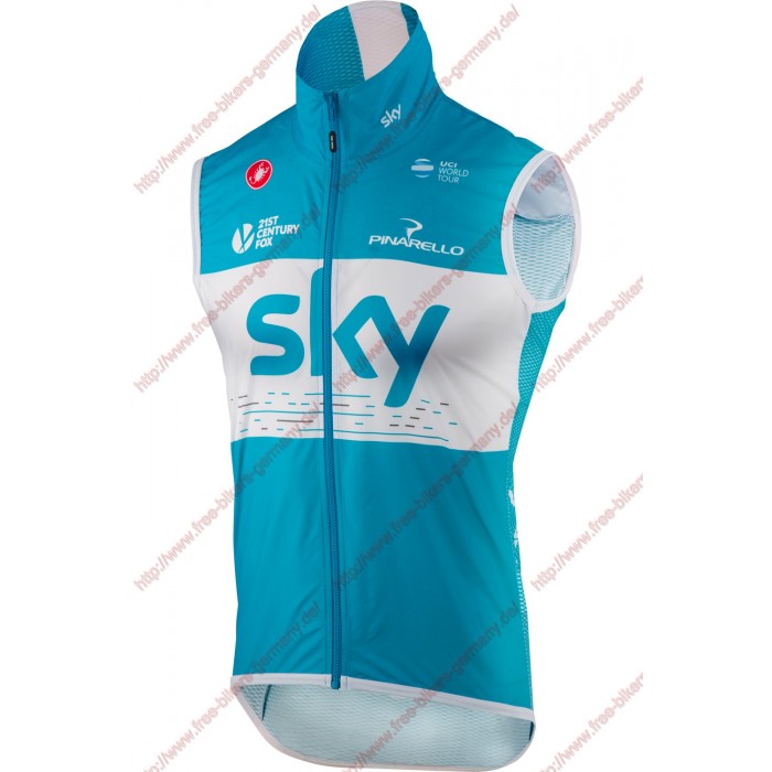 Radsport Team Sky 2018 Blau Windstopper ärmelloses Trikot Kurz Radtrikot Kaufen Radsport Team Sky 2018 Blau Windstopper ärmelloses Trikot Kurz Radtrikot Kaufen
