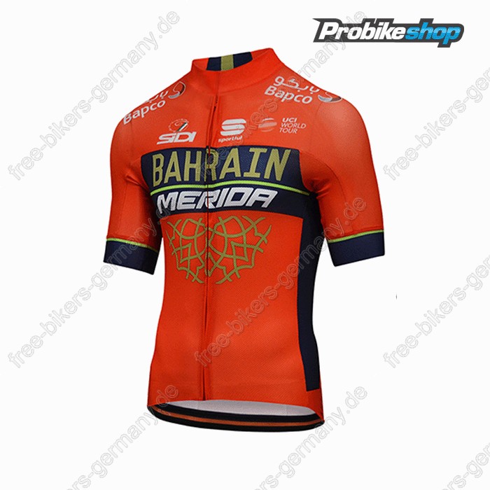 Profiteam 2018 BAHRAIN MERIDA Pro Trikot Kurzarm Radtrikot Kaufen