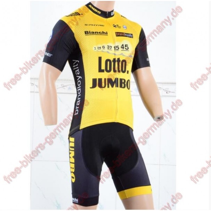 Profiteam 2018 LottoNL-Jumbo Fahrradbekleidung Trikot Kurzarm Radtrikot Kaufen