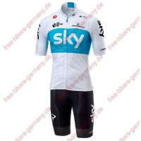 Profiteam 2018 TEAM SKY Weiß Fahrradbekleidung Trikot Kurzarm Radtrikot Kaufen