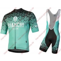 Profiteam 2018 Bianchi Milano Conca Blau Radbekleidung Satz Trikot Kurzarm+Trägerhosen Sets Radtrikot Kaufen