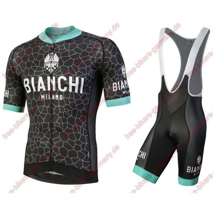 Profiteam 2018 Bianchi Milano Venteno Radbekleidung Satz Trikot Kurzarm+Trägerhosen Sets Radtrikot Kaufen