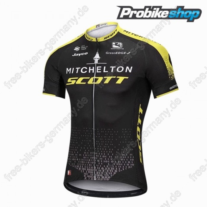 Mitchelton Scott Trikot Kurzarm schwarz 2018 Radtrikot Kaufen