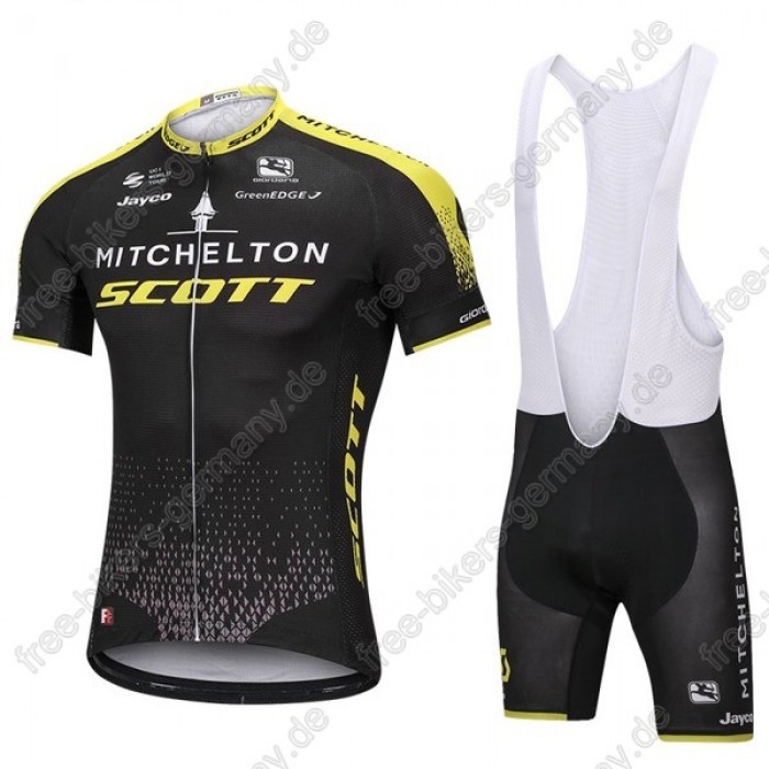 Mitchelton Scott Radbekleidung Satz Trikot Kurzarm+Trägerhosen  Radtrikot Kaufen