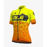 Fahrradbekleidung Radsport 2020 Ale Ibisco Damen Trikot Kurzarm Outlet gelb Radtrikot Kaufen