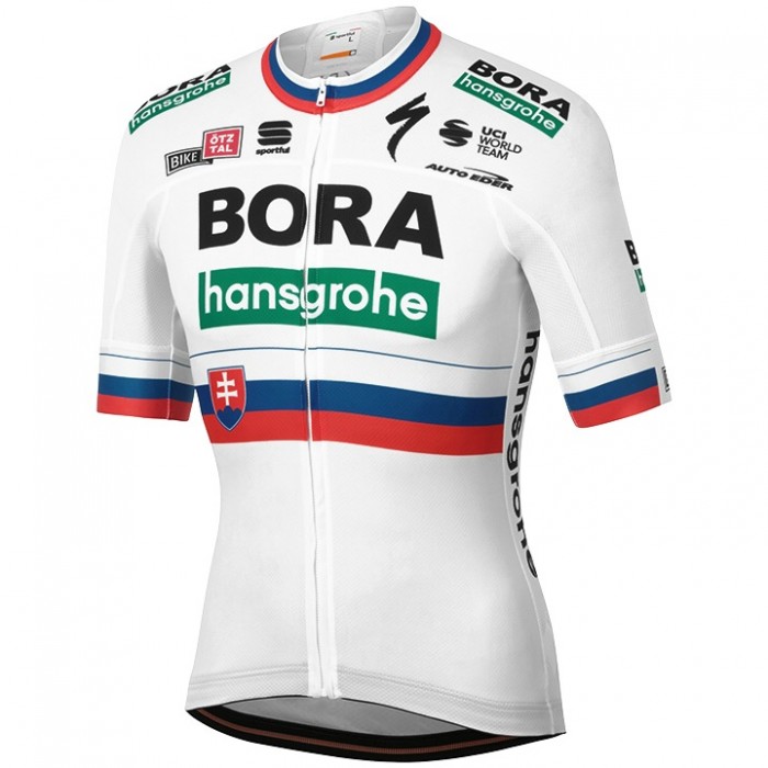 Fahrradbekleidung Radsport 2020 BORA-hansgrohe Slowakischer Meister Trikot Kurzarm Outlet Radtrikot Kaufen