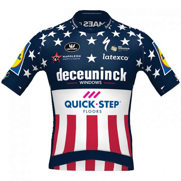 Fahrradbekleidung Radsport 2020 DECEUNINCK QUICK-STEP USA Zeitfahrmeister Trikot Kurzarm Outlet Radtrikot Kaufen Fahrradbekleidung Radsport 2020 DECEUNINCK QUICK-STEP USA Zeitfahrmeister Trikot Kurzarm Outlet Radtrikot Kaufen