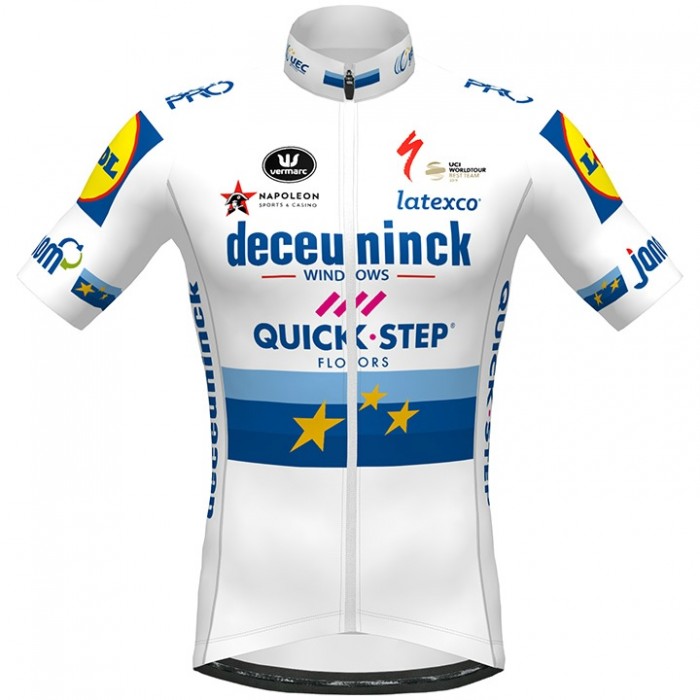Fahrradbekleidung Radsport 2020 DECEUNINCK QUICK-STEP European Champion Trikot Kurzarm Outlet Radtrikot Kaufen Fahrradbekleidung Radsport 2020 DECEUNINCK QUICK-STEP European Champion Trikot Kurzarm Outlet Radtrikot Kaufen