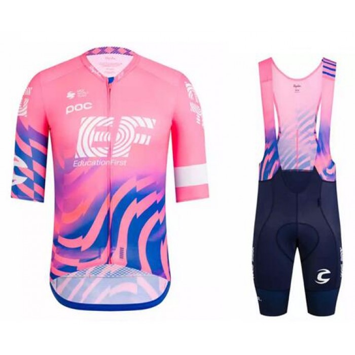 Fahrradbekleidung Radsport 2020 EF Education First Radbekleidung Satz Trikot Kurzarm+Trägerhosen Se Radtrikot Kaufen