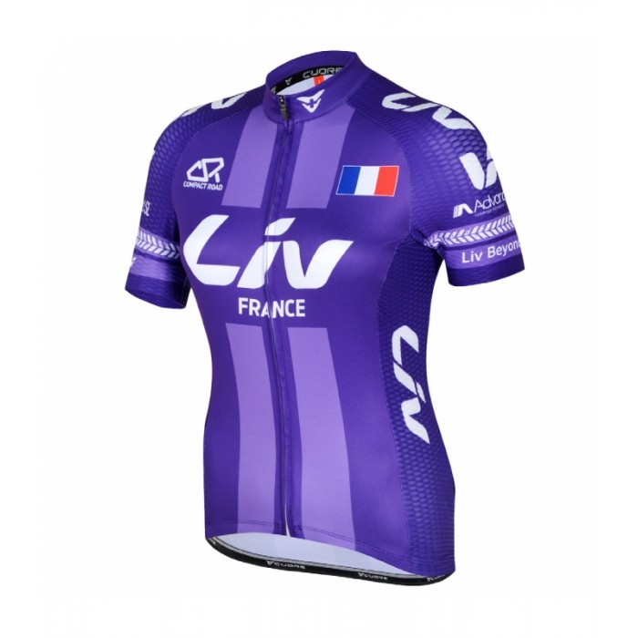 Fahrradbekleidung Radsport 2020 LIV TEAM France Trikot Kurzarm Outlet Radtrikot Kaufen