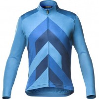 Fahrradbekleidung Radsport 2020 MAVIC Cosmic Graphic Trikot Langarmblau Radtrikot Kaufen
