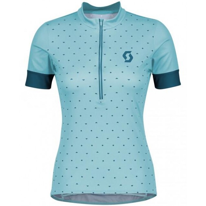 Fahrradbekleidung Radsport 2020 Damen SCOTT Endurance 20 Trikot Kurzarm Outlet blau Radtrikot Kaufen
