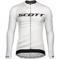 Fahrradbekleidung Radsport 2020 SCOTT RC Pro Trikot LangarmWeiß Radtrikot Kaufen