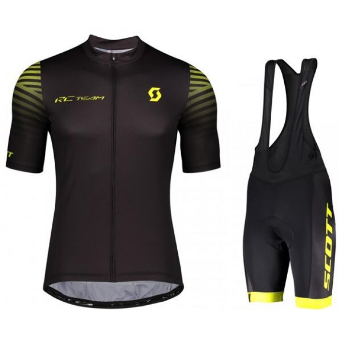 Fahrradbekleidung Radsport 2020 SCOTT RC TEAM 10 Radbekleidung Satz Trikot Kurzarm+Trägerhosen Set Outlet Radtrikot Kaufen