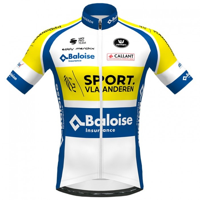 Fahrradbekleidung Radsport 2020 Sport Vlaanderen-Baloise Vermarc Trikot Kurzarm Outlet Radtrikot Kaufen