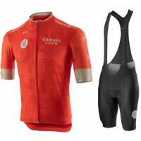 Fahrradbekleidung Radsport 2020 UAE Tour Radbekleidung Satz Trikot Kurzarm+Trägerhosen Set Outle Radtrikot Kaufen