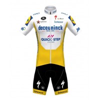 Fahrradbekleidung Radsport 2020 DECEUNINCK QUICK-STEP TdF Radbekleidung Satz Trikot Kurzarm+Trägerhosen Set Outlet G Radtrikot Kaufen