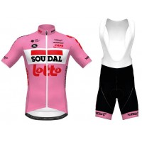 Fahrradbekleidung Radsport 2020 Lotto Soudal Giro d' Italia Radbekleidung Satz Trikot Kurzarm+Trägerhosen Set Outlet Radtrikot Kaufen