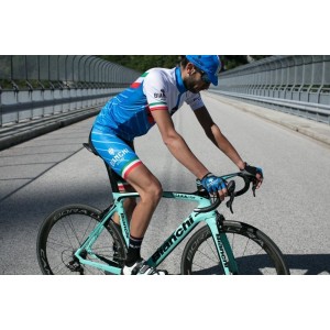 TIERA Radtrikot kurzarm blau