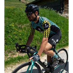 MASSARI Radtrikot kurzarm celeste