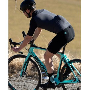 MURATA gefüttertes Radtrikot kurzarm anthrazit/schwarz