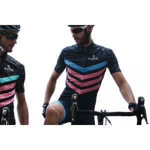 NICANDRO Radtrikot kurzarm blau