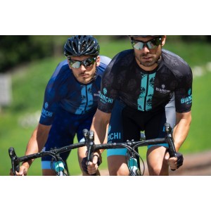 RONCACCIO Radtrikot kurzarm blau