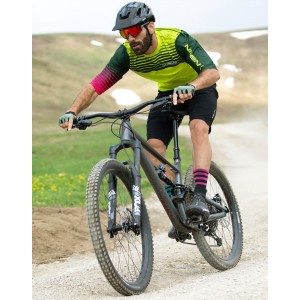 New Hill MTB Trikot kurzarm gelbgrün