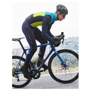 Asfalto Jkt Fahrrad Winterjacke dunkelblau/gelbgrün/türkis Asfalto Jkt Fahrrad Winterjacke dunkelblau/gelbgrün/türkis