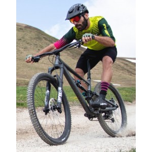 New Hill MTB Trikot kurzarm gelbgrün