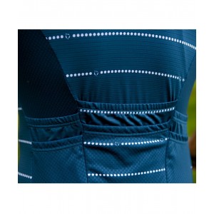 Respect Jersey Radtrikot kurzarm blau