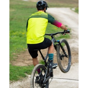 New Hill MTB Trikot kurzarm gelbgrün