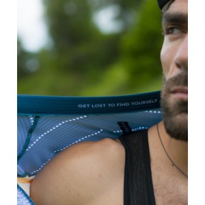 Respect Jersey Radtrikot kurzarm blau