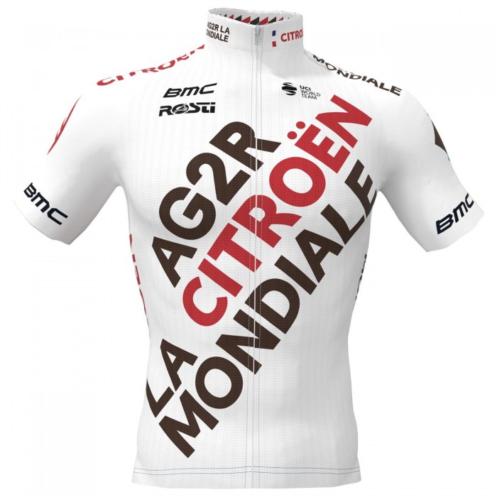 AG2R Citroen 2022 Radtrikot kurzarm (langer Reißverschluss)-Radsport-Profi-Team