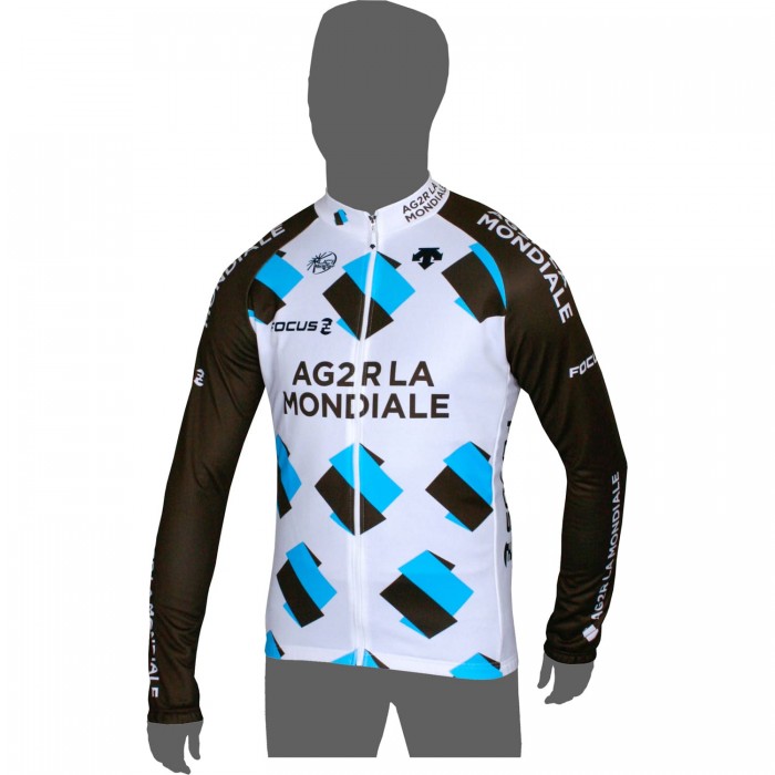 AG2R LA MONDIALE 2014 Langarmtrikot Radsport-Profi-Team