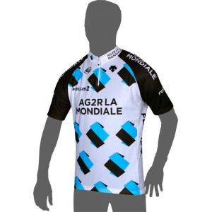 AG2R LA MONDIALE 2014 Kurzarmtrikot (kurzer Reißverschluss) Radsport-Profi-Team AG2R LA MONDIALE 2014 Kurzarmtrikot (kurzer Reißverschluss) Radsport-Profi-Team
