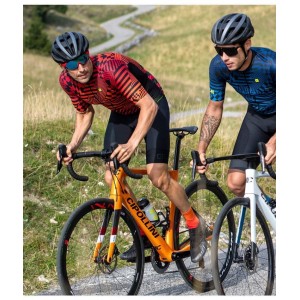 ALE CHECKER Radtrikot kurzarm schwarz/rot ALE CHECKER Radtrikot kurzarm schwarz/rot