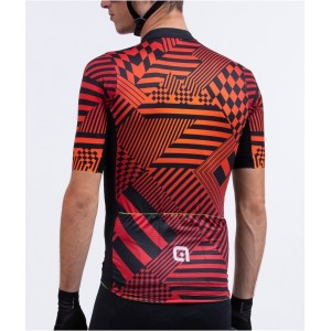 ALE CHECKER Radtrikot kurzarm schwarz/rot ALE CHECKER Radtrikot kurzarm schwarz/rot