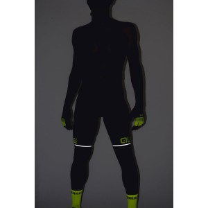 ALE CORSA Trägerhose kurz schwarz/neongelb